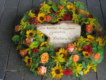 Bilder Werkstücke - kreative Naturfloristik Blumen Zantedeschia