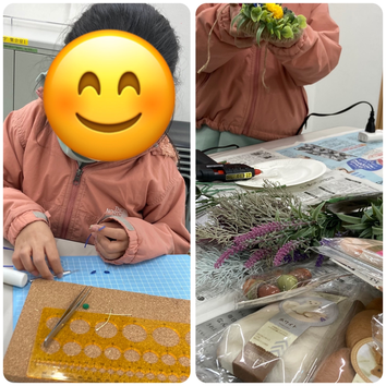 Ｍちゃん黙々と集中しながら作業中