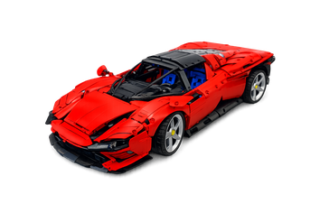 Klemmbausteine-Set inspiriert durch Ferrari Daytona im Maßstab 1:8 MOC 42143