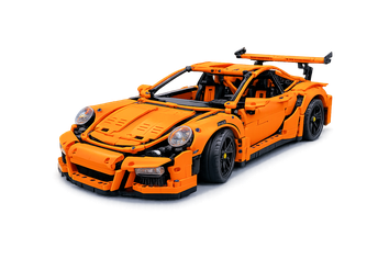 Klemmbausteine-Set inspiriert durch Porsche 911 GT3 RS im Maßstab 1:8 MOC 42056