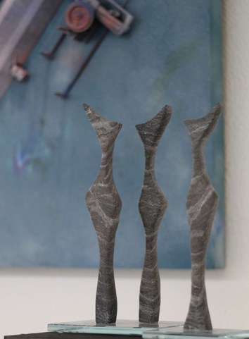 Heidrun Feistner: Das Mondgestein / Alabaster / Foto HF
