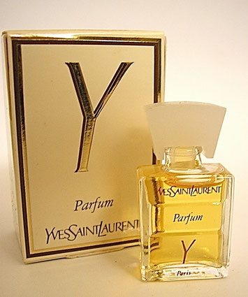Y - PARFUM 3,5 ML : PRESENTATION DANS BOÎTE A RABAT DIFFERENTE DE LA PRECEDENTE