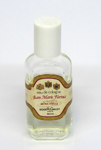 ROGER & GALLET - EAU DE COLOGNE JEAN MARIE FARINA, EXTRA-VIEILLE, BOUCHON PLASTIQUE BLANC