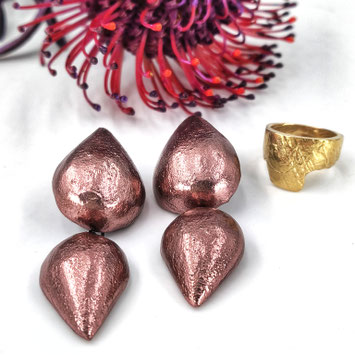 Ohrringe und Ring von Michelle Kraemer - Atelier STOSSIMHIMMEL