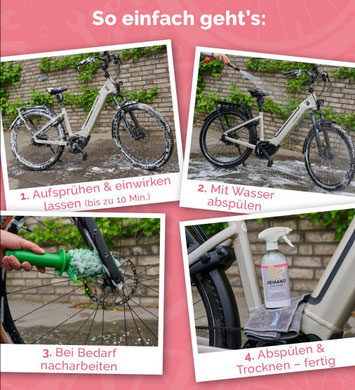 Anleitung JEMAKO Fahrradreiniger
