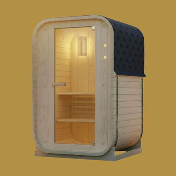Easyheat Solo Outdoor Fasssauna - Mini Sauna Garten