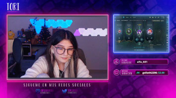 Imagen del canal de Tori en Twitch