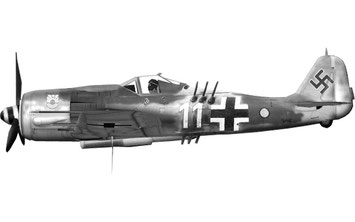 Fw-190 avec ses 6 SG 116 (3 par côté)