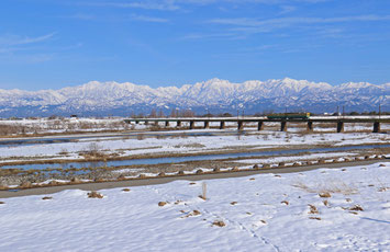 常願寺川から立山連峰を望む（全紙）