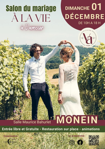 Salon du Mariage A la Vie, A l'Amour - 01 Décembre 2024