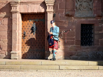 Glamis Castle: Vorbereitung für hohen Besuch.
