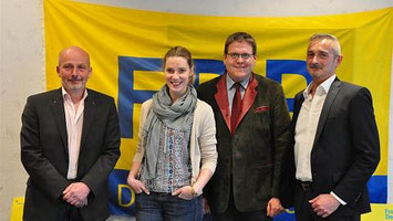 v.l.n.r.: B.Engelhardt, A.Göbbels, K.Abruszat, Dr. W.Pfeil Foto: Stefan Steins