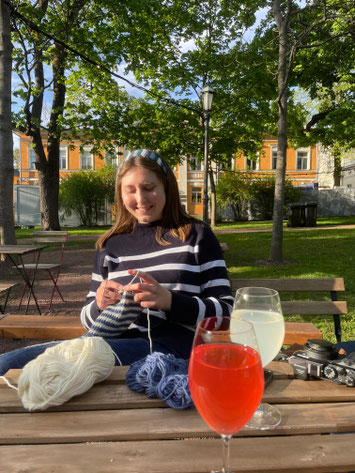 Am Stricken im Park (Foto Siri Borries)