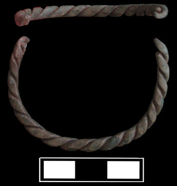 Römisches Kupfer-Armband von Winchester Museum Service