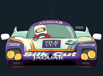 Jaguar XJR-8 Driven by Jan Lammers - Win Percy - John Watson by Muneta & Cerracín