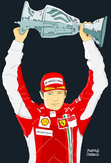 Kimi Räikkönen by Muneta & Cerracín