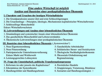 Herausfordernd: Der Themenplan des Wochenendes