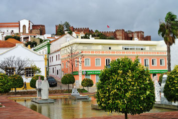 Hinter Silves bauten sich wieder Wolken auf