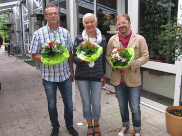 Jörg Münkenwarf, Gesche Marxfeld und Sebastian Seidel.