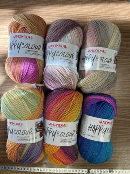 Farbverlaufs-Wolle Mondial "Happy Colour " 100g