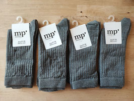 37/39 Gris 4 paires de chaussettes fines MP Denmark en laine Mérinos