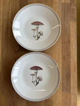 2er Set Teller Pilze