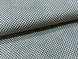 Ichimatsu Checkerboard, Kleine Karos, kariert blau/weiß - japanischer Baumwollstoff, Patchworkstoff Sevenberry