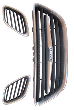 Grilleinsätze 3 fach Bj. 2003 - 2008 Saab 9.3 YS3F