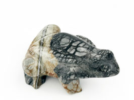 Handgeschliffener Stein-Frosch