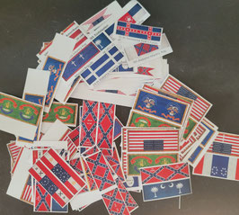 1:72 Konvolut American Civil War Fahnen #01