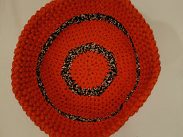 Sommerbettli orange, brau und weiss