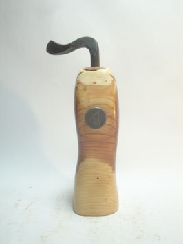 Pfeffermühle Wacholder mit handgeschmiedeter Kurbel