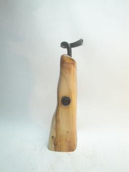 Pfeffermühle Eibe mit handgeschmiedeter Kurbel