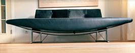 COR Design Sofa - Modell Cirrus Leder schwarz mit echtem Kuhfell
