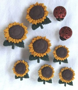 ボタン　*22　Sunflowers