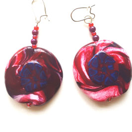 FBO91. Boucles d'oreilles Rosa