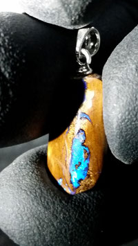 Queensland Boulder Opal 0156 mit 925er Silberöse