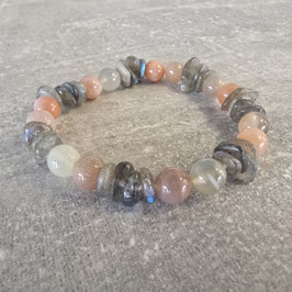 Mondstein Labradorit Armband