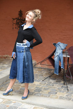 Jeans - Wickelrock "Upcycling"