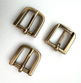 FIBBIE SQUADRATE 15 mm  BRONZO LUCIDO