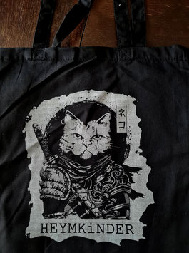 Beutel Motiv Samurai Katze