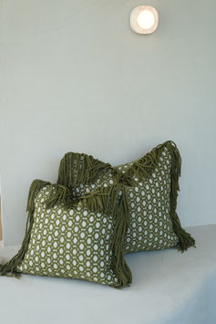 ODILE OLIVE WITH FRINGES 20cm