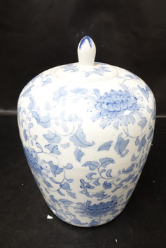 Grote vintage Chinese gemberpot met deksel