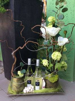 Präsent-Arrangement "weißer Mohn"