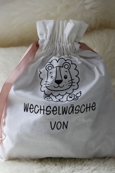 Baumwolltasche mit Zugband - personalisierbar