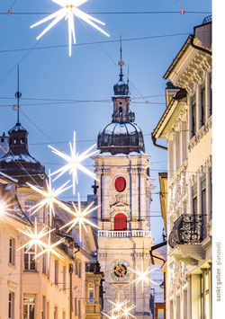 postkarte sankt gallen · glanzvoll