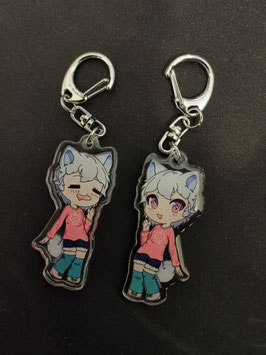 Neko Loli Chibi Acrylic Charm (double sided)