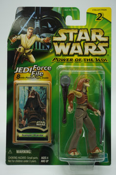 Star Wars Power of the Jedi    "Gungan Warrior"  Hasbro 2000   Art.0112