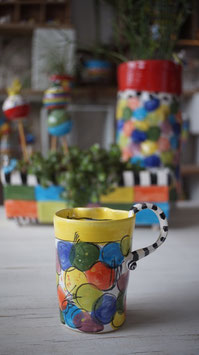 guten Morgen, schöner Morgen Tasse bubblegelb