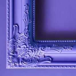 Cadre baroque violet 30x30cm